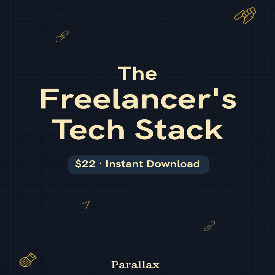 The Freelancer's Tech Stack — tool setups and workflows for freelancers, instant digital download